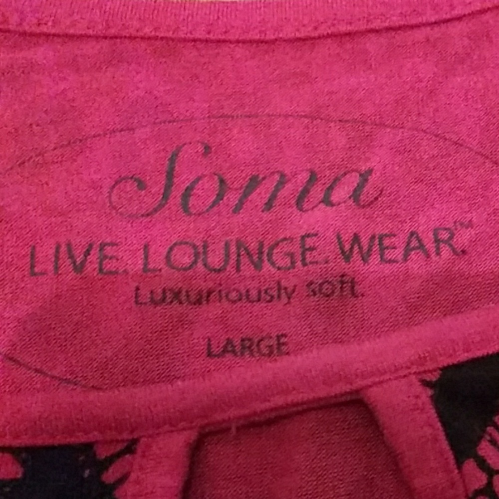 Soma lounge wear long sleeve nighty - Picture 2 of 4